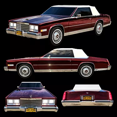 1985 Cadillac Eldorado Biarritz: Luxury at its Finest 3D model image 1 