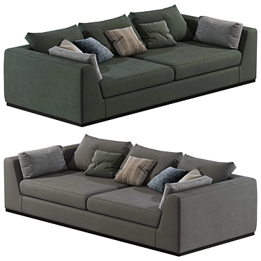Modern Comfort: Benny Praddy Sofa 3D model image 1 