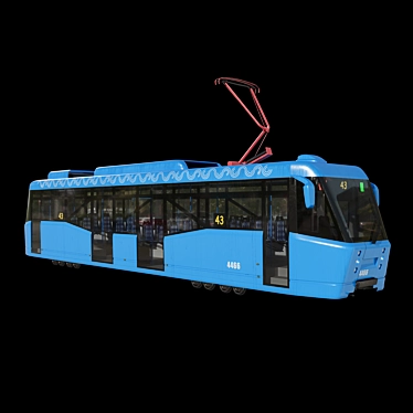 Versatile LM-2008 Tram Car 3D model image 1 