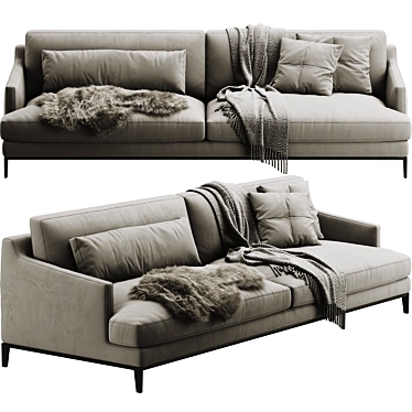 Modern Poliform Bellport Sofa 3D model image 1 