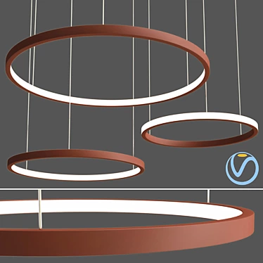 Lahti 100 - Stylish and Versatile 100cm Diameter Ring 3D model image 1 