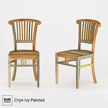 Elegant Teak Chair Ivy 3D model image 1 