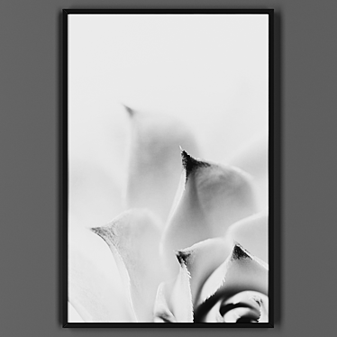 Sleek Black Framed Painting 3D model image 1 