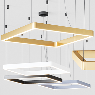 Caleo-G3 Inverse Pendant: Modern LED Lighting 3D model image 1 