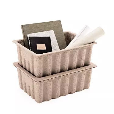 Eco-Friendly Paper Pulp Storage 3D model image 1 