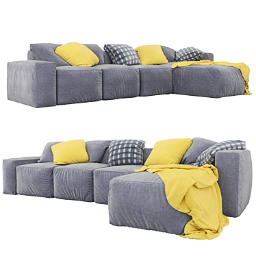 Modern Bonaldo Peanut B Sofa 3D model image 1 