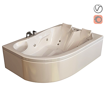 Luxury Bathtub: Afrodit Model 3D model image 1 