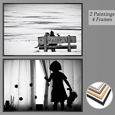 Multi-Piece Wall Art Set 3D model image 1 