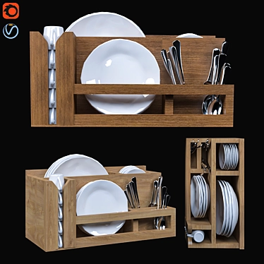 Versatile Kitchen Accessories 3D model image 1 