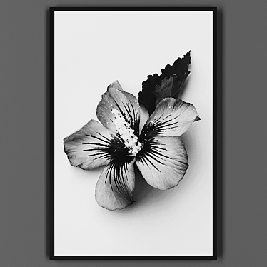 Black Framed Artwork 3D model image 1 