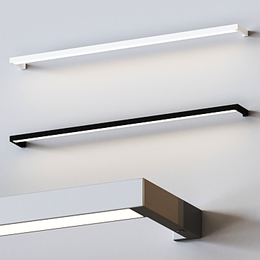 Sleek LED Wall Light 3D model image 1 