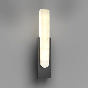 Mirca Gray Modern Wall Light 3D model image 1 