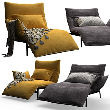 BullFrog Oggi Armchairs: Sleek & Stylish 3D model image 1 