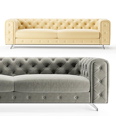 MaxDivani Ingrid: Elegant & Versatile Sofa 3D model image 1 