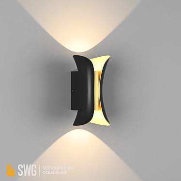 DesignLed GW-8610 Aluminum Wall Sconce 3D model image 1 