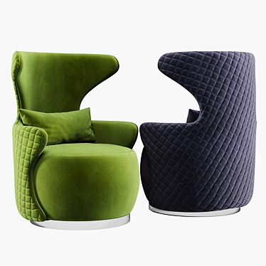 Elegant Stockholm Armchair: Comfort meets Style 3D model image 1 