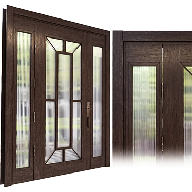  Rustic Elegance: Carrigan Canyon Door 3D model image 1 