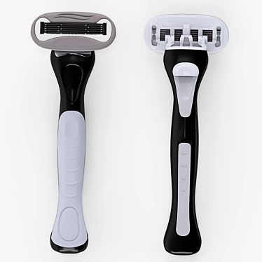 Sleek Custom Razor: Perfect for Personal Styling 3D model image 1 