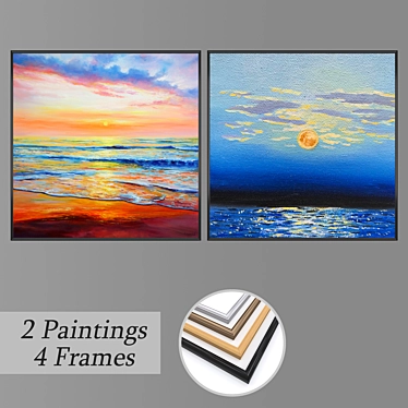 Versatile Set of Wall Paintings 3D model image 1 