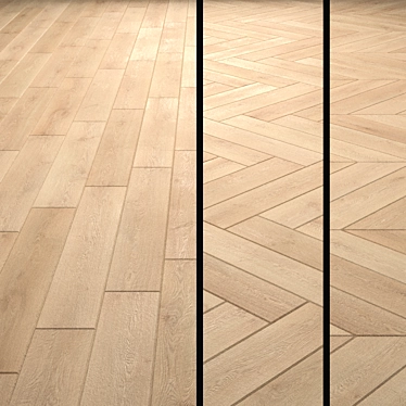 Versatile Oak Laminate Flooring 3D model image 1 