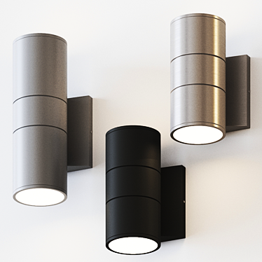 Modern LED Outdoor Wall Sconce 3D model image 1 