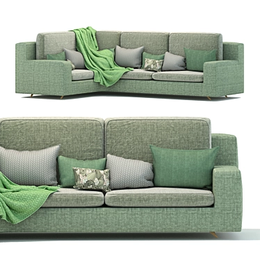 Modern 3D Sofa Design 3D model image 1 