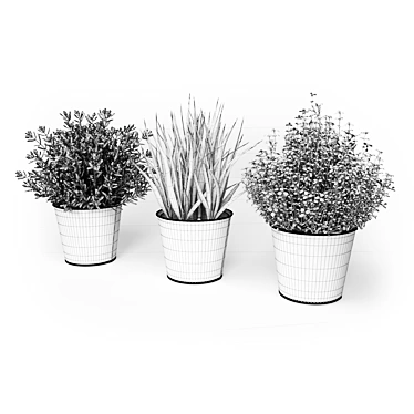 FEJKA Artificial Potted Plants - Lifelike Home Decor 3D model image 1 