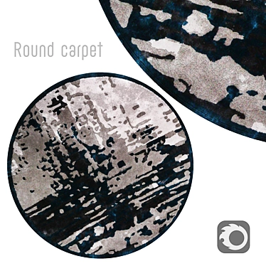 Round Carpets: Stylish Interior Décor 3D model image 1 