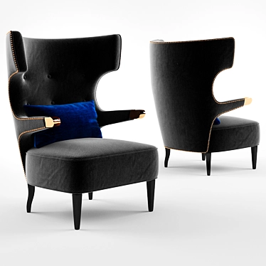 Elegant Sika Armchair 3D model image 1 