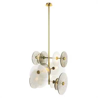 Sicis Andromeda Brass Ceiling Lamp 3D model image 1 