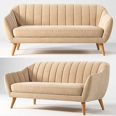 Doria Kaza Sofa: 1798mm x 890mm x 849mm 3D model image 1 