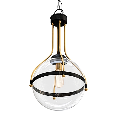 Minimalist Prong Pendant 3D model image 1 