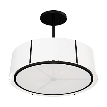 Cosmic Halo Pendant Light 3D model image 1 