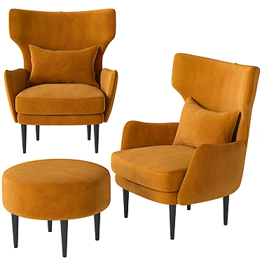 Divanoff27 Armchair: Comfort and Style 3D model image 1 