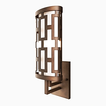 River Oaks Outdoor Wall Light 3D model image 1 