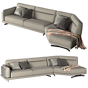 Ultimate Comfort: Ditre Italia Skin Sofa 3D model image 1 