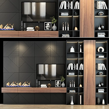  Modern TV Shelf - Elegant & Functional 3D model image 1 
