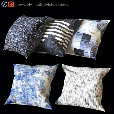 Renwil Plush Pillows - Set of 2 3D model image 1 