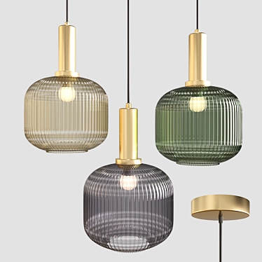 Minimalist Scandinavian Pendant Lights 3D model image 1 