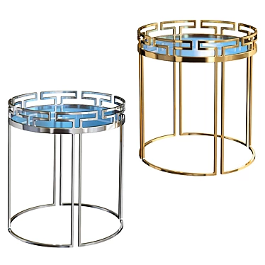 Elegant Doric Side Table 3D model image 1 