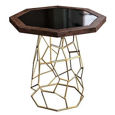 Elegant GAUDI Side Table 3D model image 1 