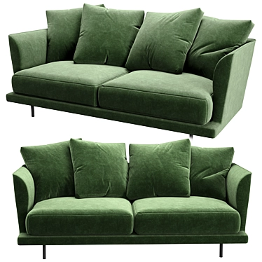 Fashionably Regal: Ditre Italia Royal Maxi Sofa 3D model image 1 