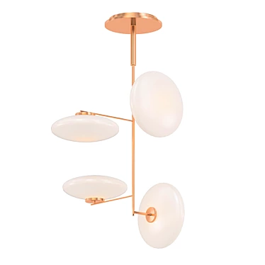 Elegant Penta Mami Overhead Lamp 3D model image 1 