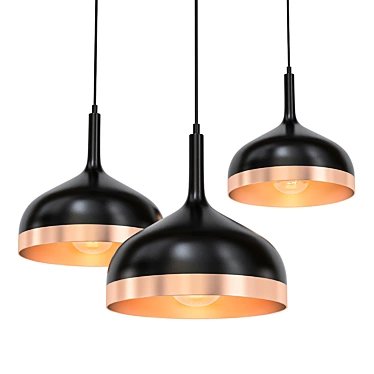 Sleek Pendant Light: PAULMANN EMBLA 3D model image 1 