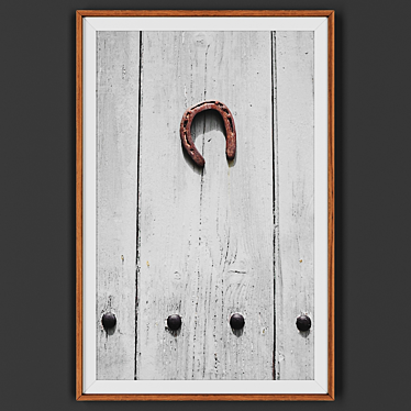 Wooden Framed Picture 3D model image 1 