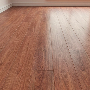 Jatoba Parquet Flooring: High-Quality Laminate for Stunning Interiors 3D model image 1 