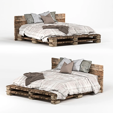 3D Bed Model Files Bundle 3D model image 1 