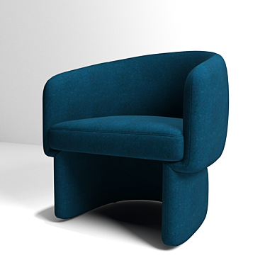 Kardiel Ovie 27" Retro Chair 3D model image 1 