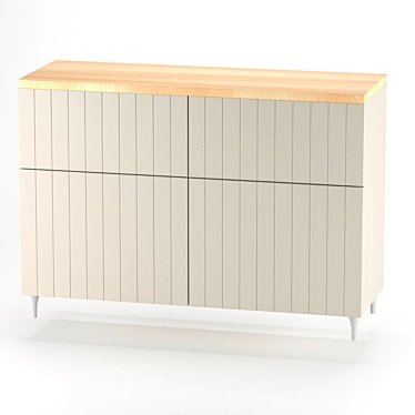 Besta Ikea - Stylish Storage Solution 3D model image 1 