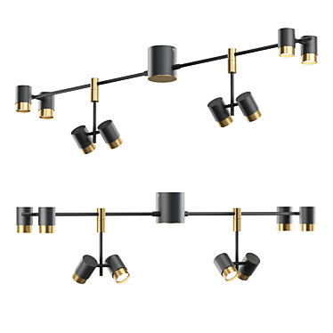 SIF L 8: Modern Ceiling Chandelier 3D model image 1 